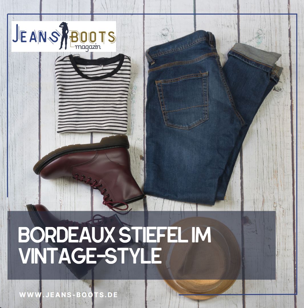 Bordeaux Stiefel im Vintage-Style Ein Hauch von Nostalgie Bordeaux Stiefel im Vintage-Style Ein Hauch von Nostalgie