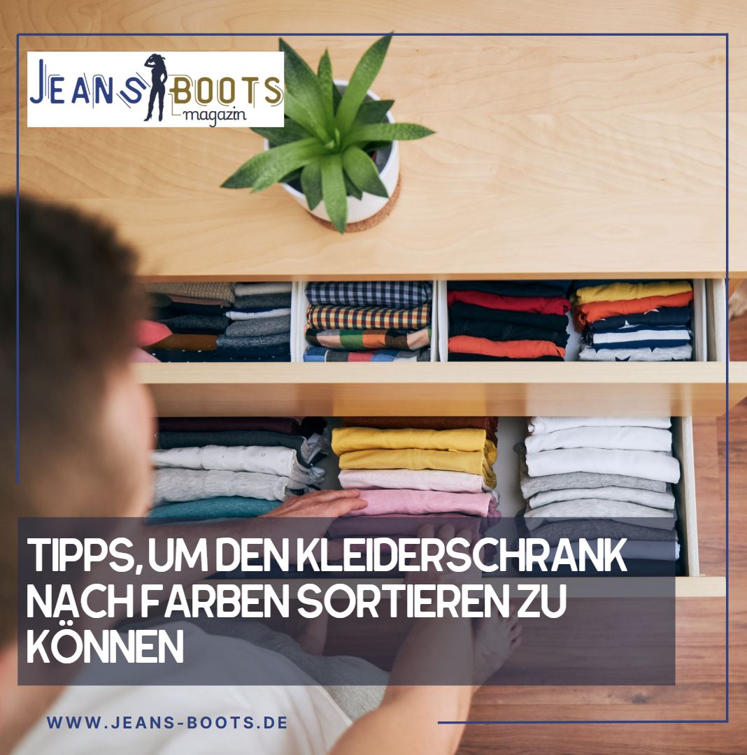 Tipps, um den Kleiderschrank nach Farben sortieren zu können Tipps, um den Kleiderschrank nach Farben sortieren zu können