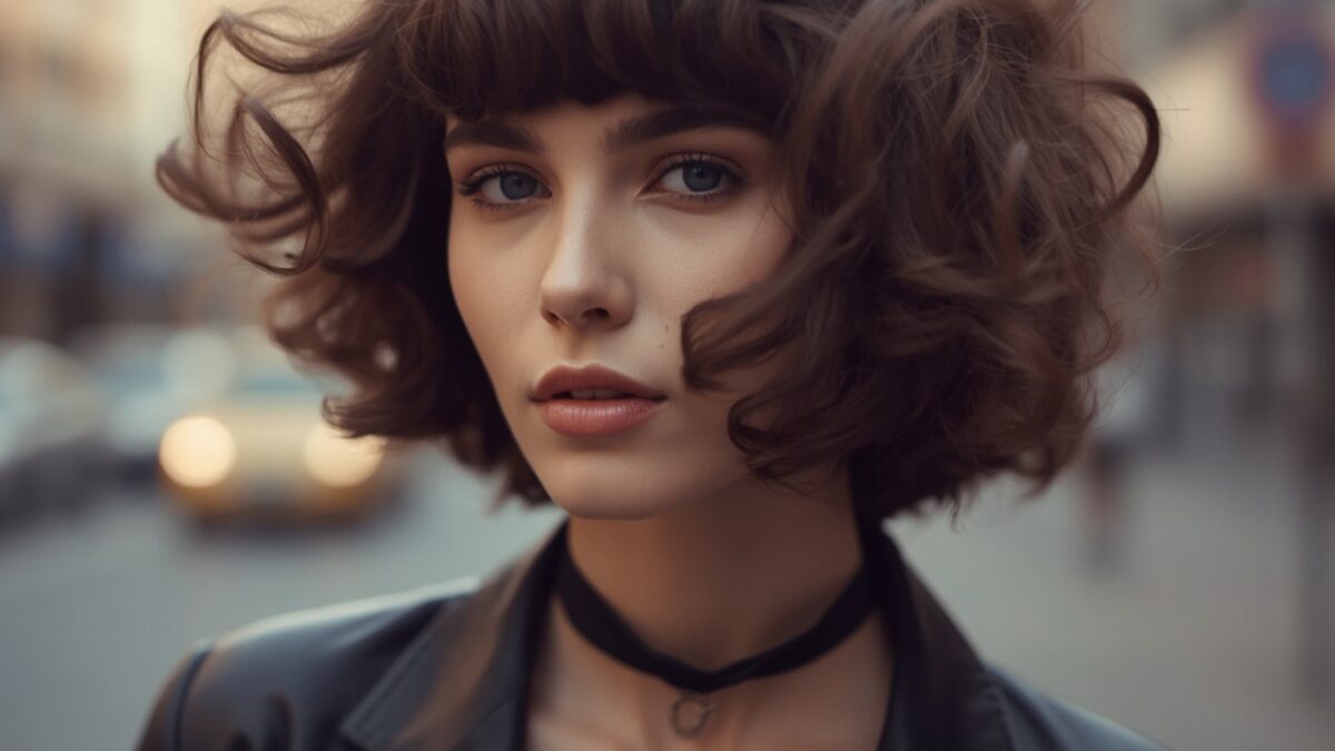 Kurzer Bob mit Locken und Pony So genial sieht der Trend-Schnitt aus