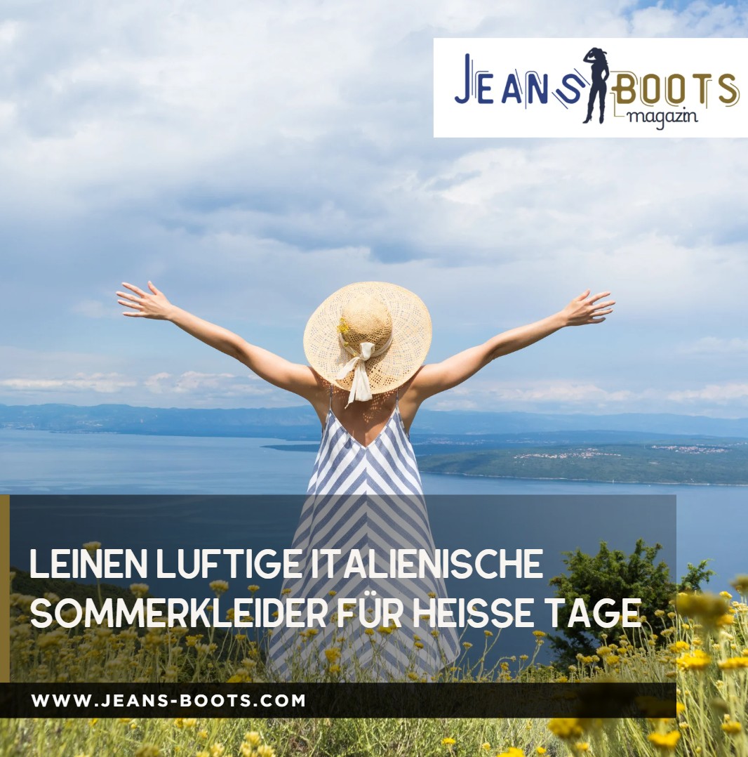 Leinen luftige italienische Sommerkleider für heiße Tage Leinen luftige italienische Sommerkleider für heiße Tage