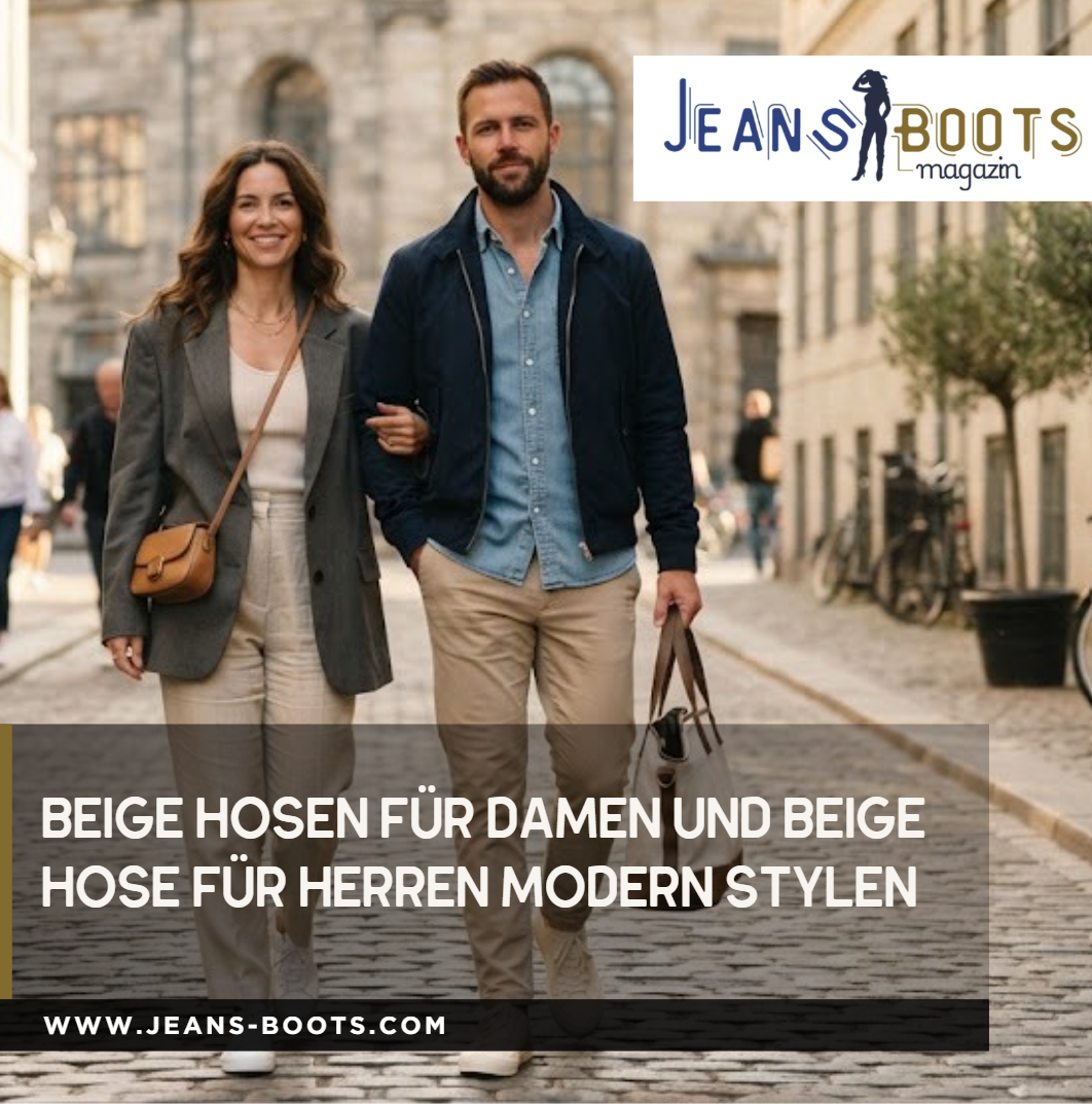 Beige Hosen für Damen und beige Hose für Herren modern stylen Beige Hosen für Damen und beige Hose für Herren modern stylen